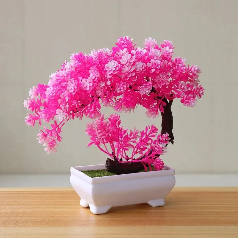 Plantas Bonsai Artificiais em Vasos