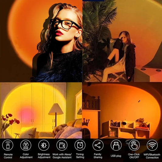 Smart Sunset Lamp - Conexão com Alexa e Google Home