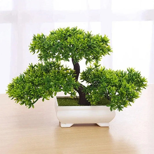 Plantas Bonsai Artificiais em Vasos