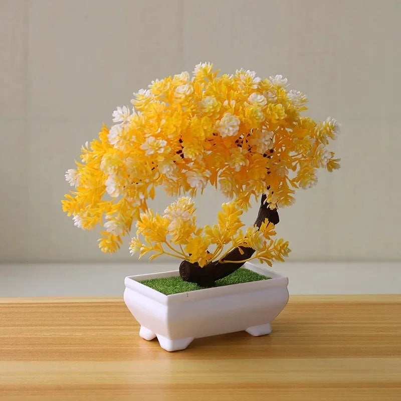 Plantas Bonsai Artificiais em Vasos