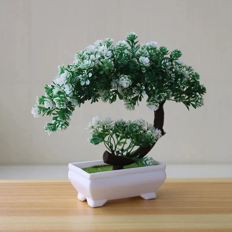 Plantas Bonsai Artificiais em Vasos