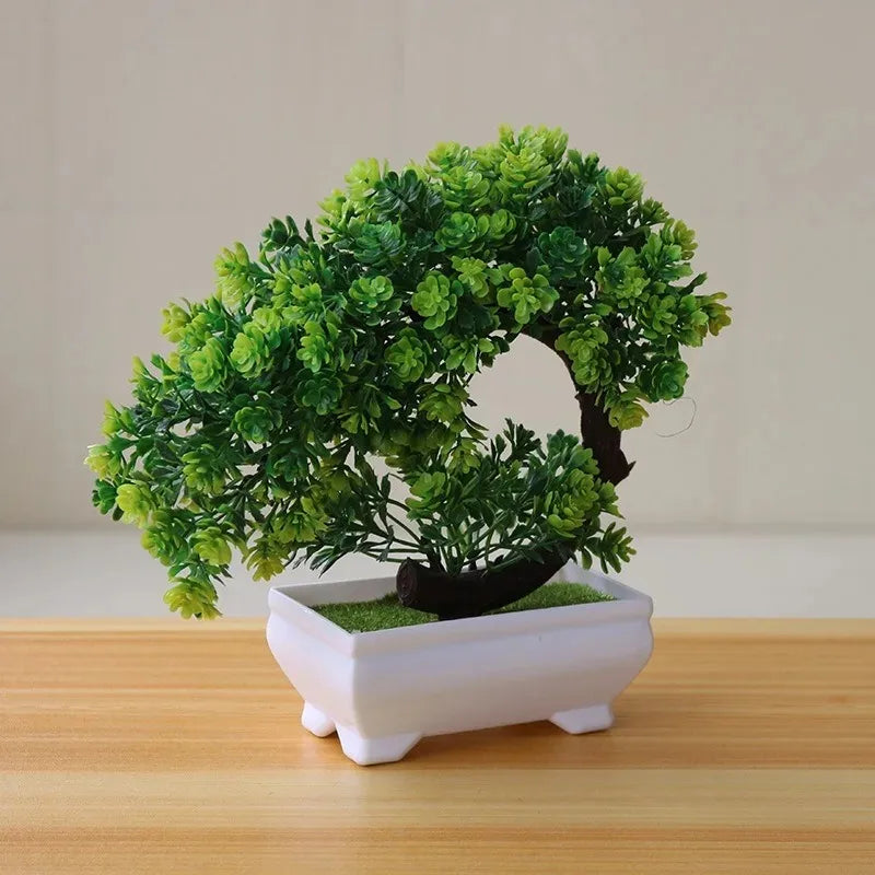 Plantas Bonsai Artificiais em Vasos